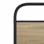 Preview: Bettgestell ohne Matratze 135x190 cm Räuchereiche Holzwerkstoff