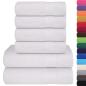 Preview: 6-tlg. Handtuch-Set Weiß 360 g/m² 100% Baumwolle