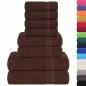Preview: 8-tlg. Handtuch-Set Braun 360 g/m² 100% Baumwolle