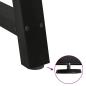 Preview: Couchtischbeine A-Form 2 Stk. Schwarz 60x(72-73) cm Stahl
