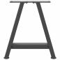 Preview: Couchtischbeine A-Form 2 Stk. Anthrazit 50x(42-43) cm Stahl