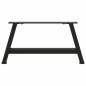 Preview: Couchtischbeine A-Form 2 Stk. Schwarz 60x(30-31) cm Stahl