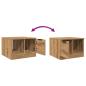 Preview: Couchtisch Artisan-Eiche 50x50x36 cm Holzwerkstoff