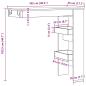 Preview: Wand-Bartisch Artisan-Eiche 102x45x103,5 cm Holzwerkstoff