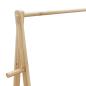 Preview: Kleiderständer mit Ablagen 96x45,5x150,5 cm Bambus