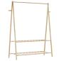 Preview: Kleiderständer mit Ablagen 132x45,5x150,5 cm Bambus