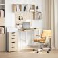 Preview: Schreibtischplatte Unbehandelt 80x50x2,5 cm Massivholz Eiche