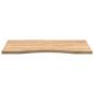 Preview: Schreibtischplatte Unbehandelt 80x50x2,5 cm Massivholz Eiche
