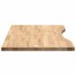 Preview: Schreibtischplatte Unbehandelt 80x50x2,5 cm Massivholz Eiche