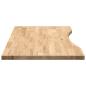 Preview: Schreibtischplatte Unbehandelt 100x60x2,5 cm Massivholz Eiche