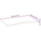 Preview: Schreibtischplatte Dunkelbraun 80x60x2,5 cm Massivholz Eiche