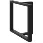 Preview: Esstischbeine T-Form 2 Stk. Schwarz 90x35x(72-73) cm Stahl
