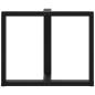 Preview: Esstischbeine T-Form 2 Stk. Schwarz 90x35x(72-73) cm Stahl