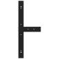 Preview: Esstischbeine T-Form 2 Stk. Schwarz 90x35x(72-73) cm Stahl