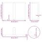 Preview: Esstischbeine T-Form 2 Stk. Anthrazit 90x35x(72-73) cm Stahl