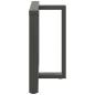 Preview: Esstischbeine T-Form 2 Stk. Anthrazit 90x35x(72-73) cm Stahl