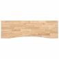 Preview: Schreibtischplatte Unbehandelt 160x50x2,5 cm Massivholz Eiche