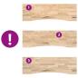 Preview: Schreibtischplatte Unbehandelt 160x50x2,5 cm Massivholz Eiche
