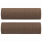 Preview: 2-Sitzer-Sofa mit Zierkissen Braun 140 cm Stoff