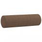 Preview: 2-Sitzer-Sofa mit Zierkissen Braun 140 cm Stoff