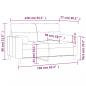 Preview: 2-Sitzer-Sofa mit Zierkissen Braun 140 cm Stoff