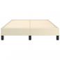 Preview: Bettgestell Creme 120x200 cm Kunstleder