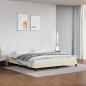 Preview: ARDEBO.de - Bettgestell Creme 180x200 cm Kunstleder