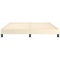 Preview: Bettgestell Creme 180x200 cm Kunstleder