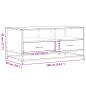 Preview: Couchtisch Schwarz 100x50x45 cm Holzwerkstoff und Metall