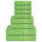 Preview: 8-tlg. Handtuch-Set Apfelgrün 360 g/m² 100% Baumwolle