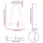 Preview: Couchtischbeine A-Form 2 Stk. Anthrazit 60x(72-73) cm Stahl