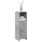 Preview: ARDEBO.de - Badezimmerschrank Betongrau 30x30x95 cm Holzwerkstoff