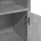 Preview: Badezimmerschrank Betongrau 30x30x95 cm Holzwerkstoff