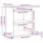 Preview: Schreibtisch Artisan-Eiche 80x50x75 cm Holzwerkstoff