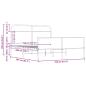 Preview: Metallbett ohne Matratze Sonoma-Eiche 150x200 cm