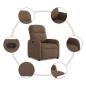 Preview: Relaxsessel Braun Stoff