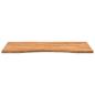 Preview: Schreibtischplatte Hellbraun 100x60x2,5 cm Massivholz Eiche