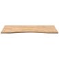 Preview: Schreibtischplatte Unbehandelt 120x60x2,5 cm Massivholz Eiche