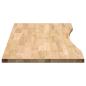 Preview: Schreibtischplatte Unbehandelt 120x60x2,5 cm Massivholz Eiche