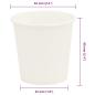 Preview: ARDEBO.de - Pappbecher 1000 Stk. 4oz 100ml Weiß