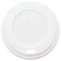 Preview: Deckel für Pappbecher Ø60 mm 4oz 1000 Stk. Weiß Kunststoff