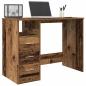 Preview: ARDEBO.de - Schreibtisch Altholz-Optik 102x76x50 cm Holzwerkstoff