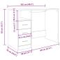 Preview: Schreibtisch Altholz-Optik 102x76x50 cm Holzwerkstoff