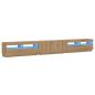 Preview: TV-Schrank mit LED-Leuchten Artisan-Eiche 300x35x40 cm
