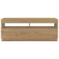 Preview: TV-Schrank mit LED-Leuchten Artisan-Eiche 300x35x40 cm