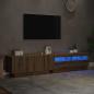 Preview: TV-Schrank mit LED-Leuchten Artisan-Eiche 200x35x40 cm