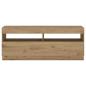 Preview: TV-Schrank mit LED-Leuchten Artisan-Eiche 200x35x40 cm