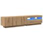 Preview: TV-Schrank mit LED-Leuchten Artisan-Eiche 180x35x40 cm