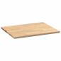 Preview: Küchenarbeitsplatte 80x63,5x2,7 cm Massivholz Eiche Rechteckig