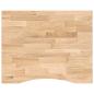 Preview: Schreibtischplatte Unbehandelt 100x80x2,5 cm Massivholz Eiche